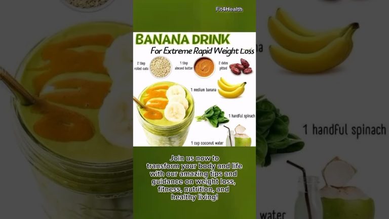 Banana spinach smoothie weight loss recipe | How to make banana drink for weight loss #Shorts