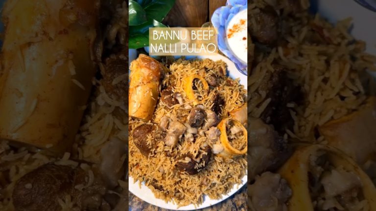 bannu beef nalli pulao || how to make bannu beef pulao || beef yakhni pulao || #shorts #cooking