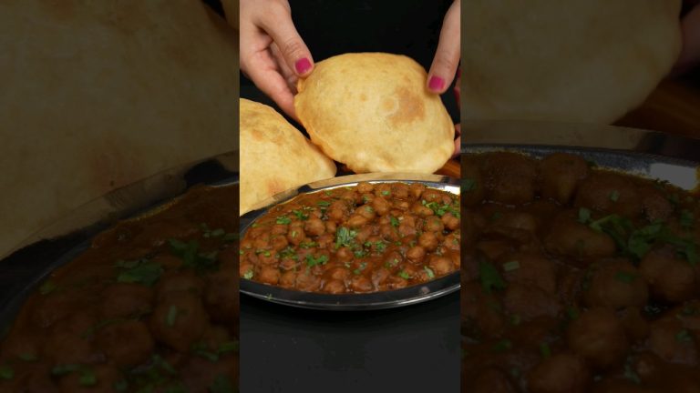 Chole Bhature 😍 #shorts #asmr #asmrsounds #cholebhaturae #nirmlanehrarecipes