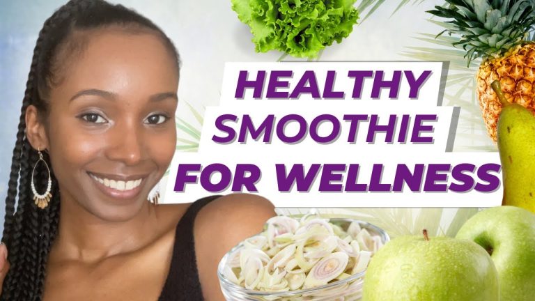 Healthy Green Smoothie Recipe: Anti-inflammatory, Detoxifying, Immunity Boost, and Energy!