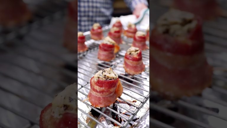 Stuffed Mushroom Pig Shots #pigshots #bbq #foodie