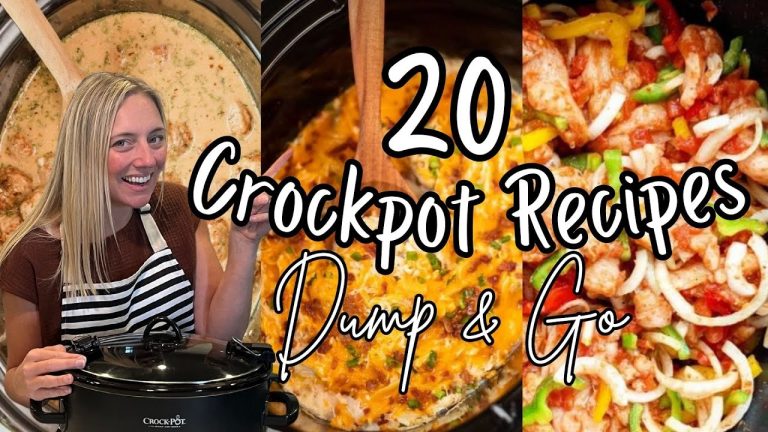 20 SUMMER DUMP & GO CROCKPOT DINNERS | The Easiest Crockpot Recipes!
