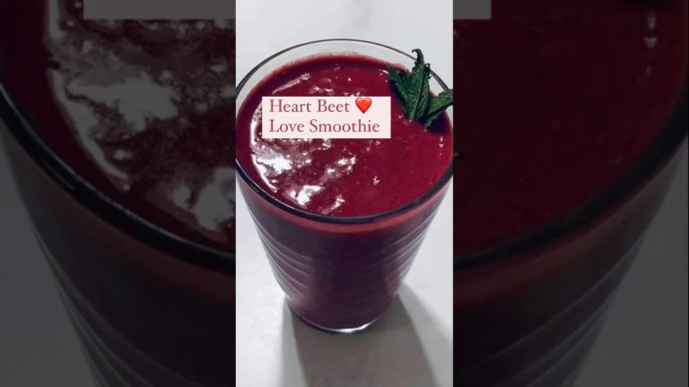 The BEST Healthy Heart Beet Smoothie Recipe!