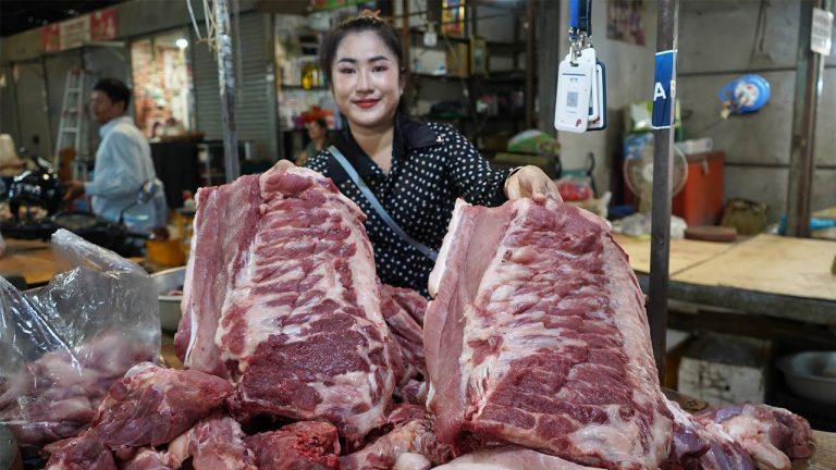 Market show and cooking : Yummy pork ribs cooking with 2 recipes – Countryside Life TV