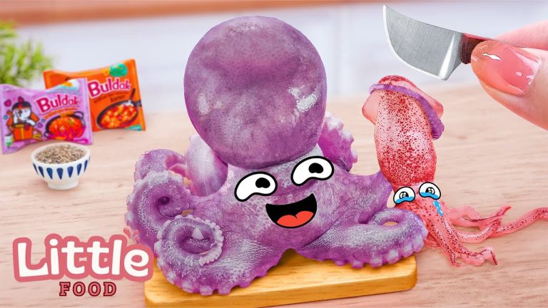 ❤️ Seafood Recipes 🦐  秘密のタコヌードルレシピ  | 美味しいシーフード料理 🌸 リトルフードクッキング