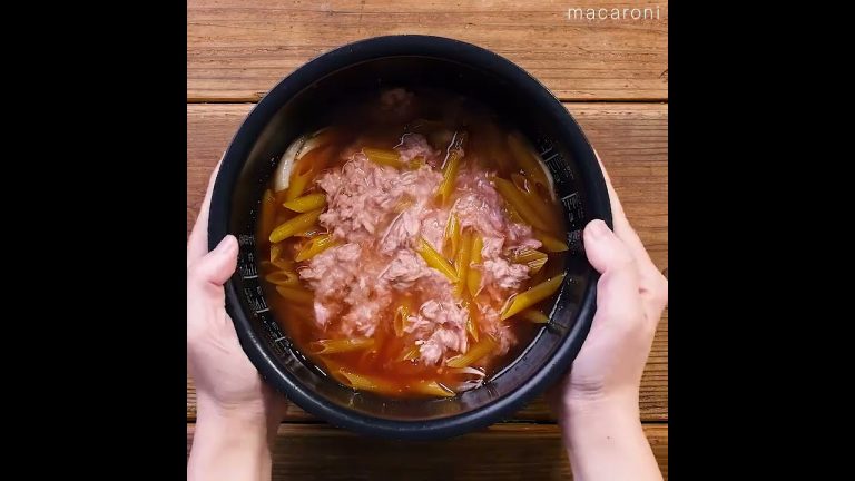 【火を使わず完成】ツナトマペンネ！#パスタ #レシピ #炊飯器
