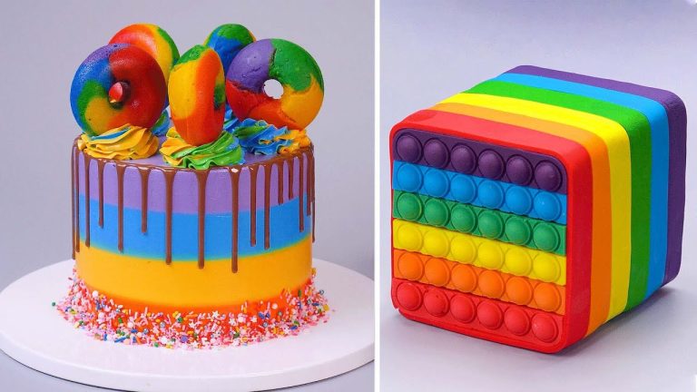 Amazing and Creative Rainbow Cake Decorating Ideas| Fancy and Yummy Dessert Recipes