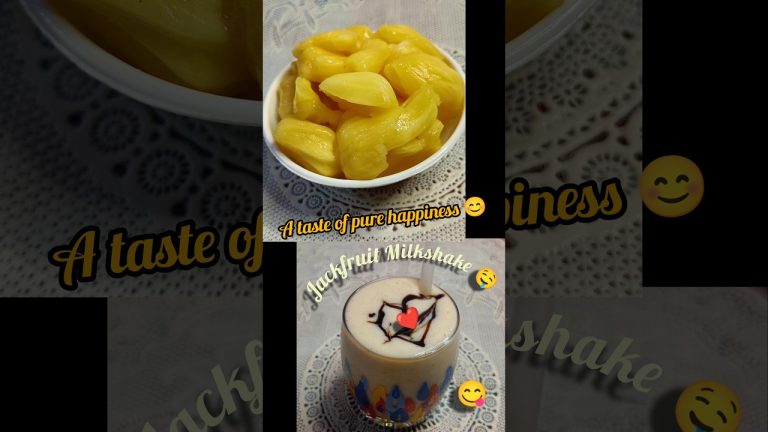 Milkshake magic in every gulp😋|పనసపండు juice❤️#jackfruit#milkshakes#juice#panasapandurecipes