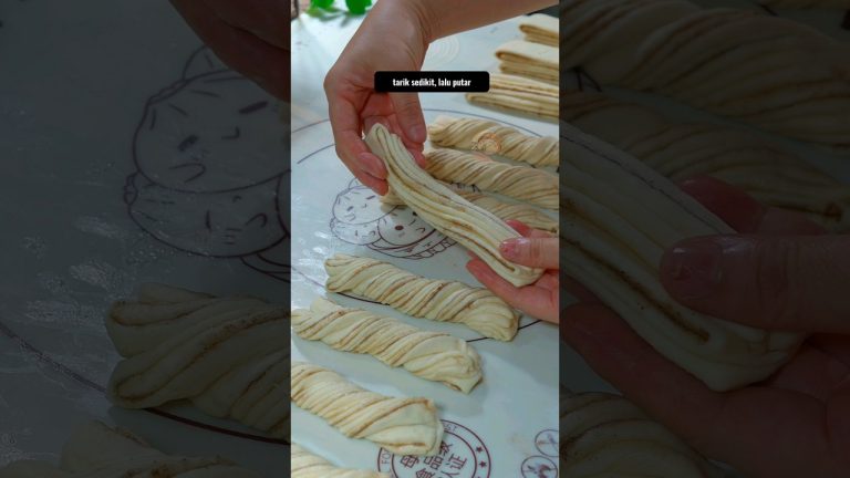 Roti Kukus Daun Bawang Renyah Steamed Buns #chinesefood #jajananasia