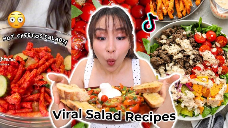 I Tried Viral Salad Recipes 🥗