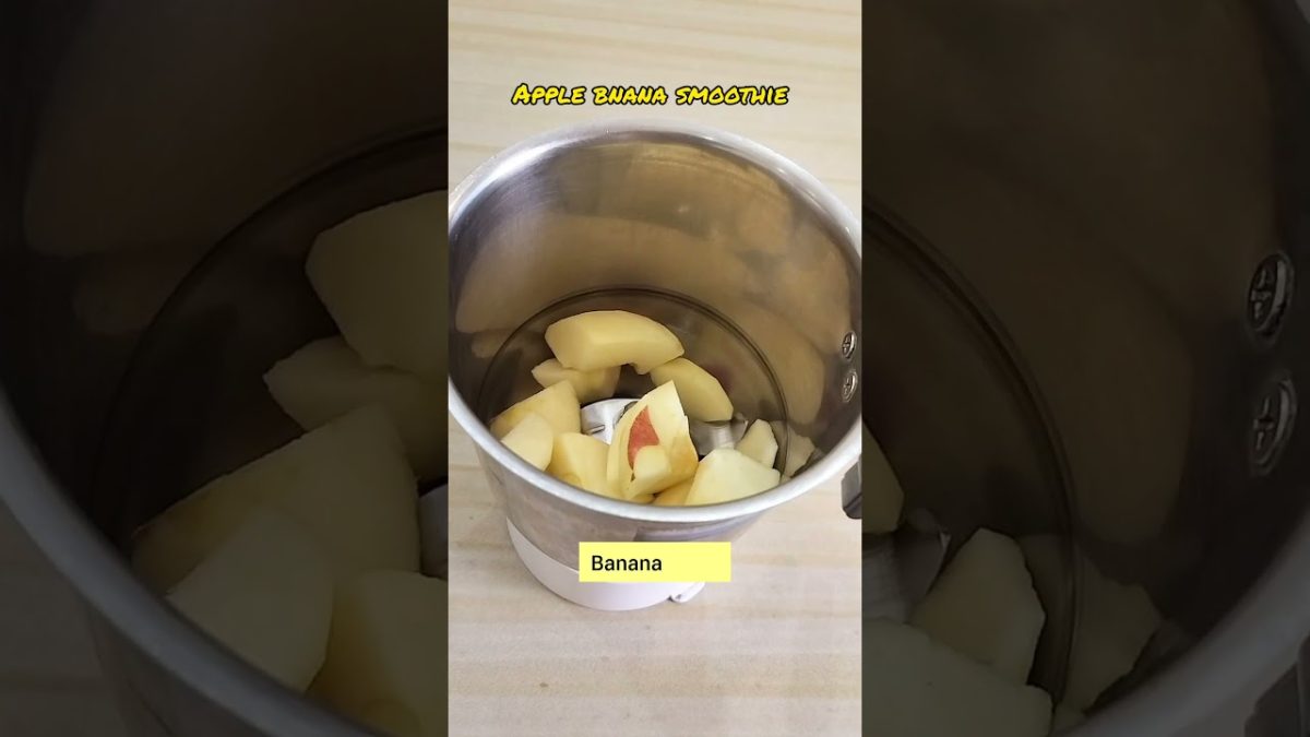 Delicious & Healthy Apple Banana Smoothie । Simple smoothie recipe। Apple bnana & Almond smoothie।