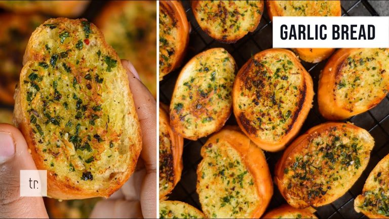GARLIC BREAD l Italian recipes l Flavored bread l Home-made bread recipes