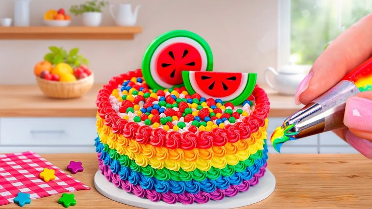 Summer Cake Decorating with Buttercream and Watermelon | Amazingly WATERMELON Dessert Recipes Hacks