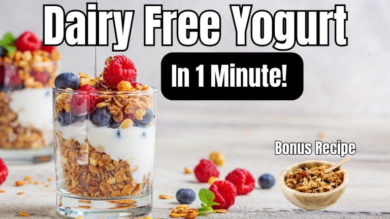 Stop Buying Yogurt! Make Your Own Dairy Free Yogurt In 1 Minute!