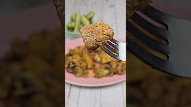 Outdoor Cooking: Pork Stew with Potatoes & Mushrooms