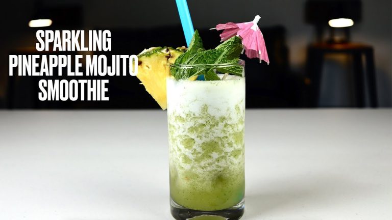 How to Make a Sparkling Pineapple Mojito Smoothie | Refreshing Summer Drink Recipe