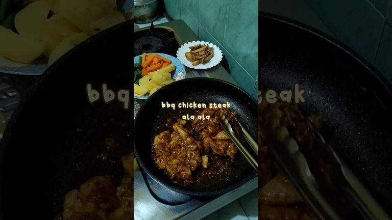 resep steak ayam bbq, rasanya enak, bisa bikin sendiri #steakayam #bbqchicken #resepsimple #shorts