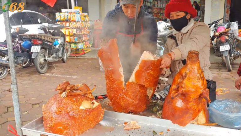 HOT Crispy Roast Pork – Roast Pork Chopping Skills | Street Food