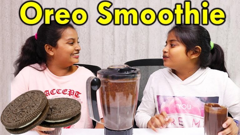 OREO SMOOTHIE Recipe | The Ultimate Chocolate Challenge | Kids go Chocolate Shopping