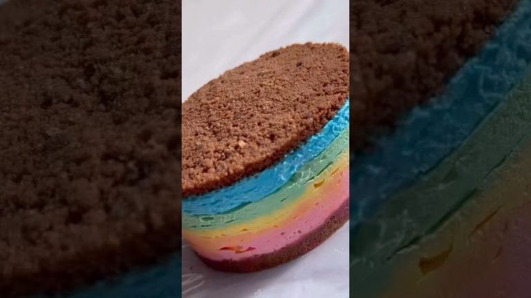 오레오를 사랑한 카피바라 무지개 케이크 Capybara Rainbow Cake