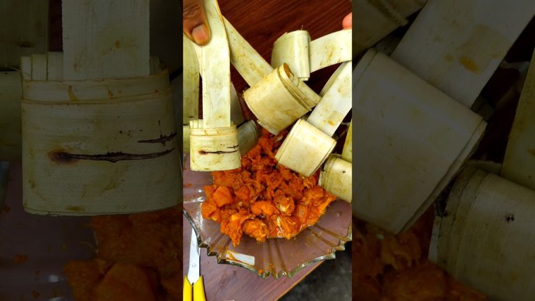 PALM LEAF CHICKEN🐔#shorts #ytshortsindia #shortvideo #shortsfeed #chicken #treding #comedy #dance