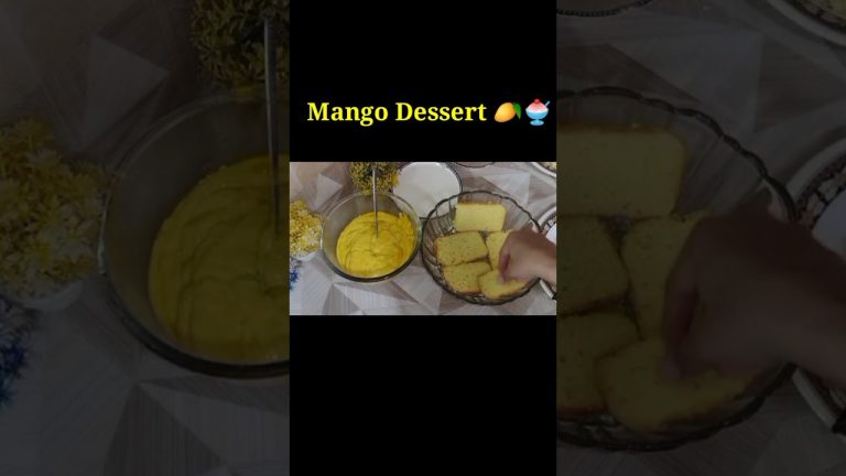 Mango Dessert Recipe – Sweet and Creamy Deliciousness! (2024) 🥭 #shorts #youtubeshorts #viralshorts