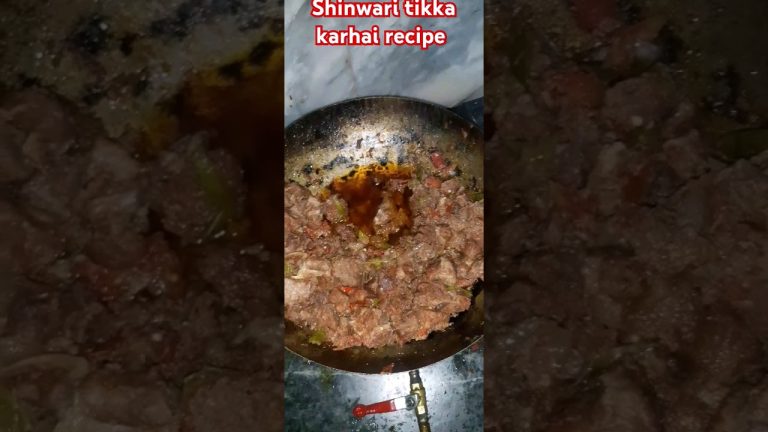 Shinwari tikka karhai recipe 2024 #youtubeshorts #cooking #trending
