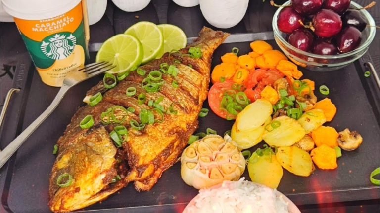 WHOLE SEA BREAM (GRILL #HEALTHY DINNER)