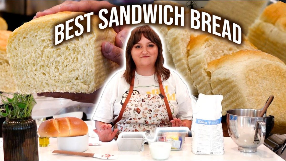 THE EASIEST Homemade Sandwich Bread Recipe! NO KNEAD!