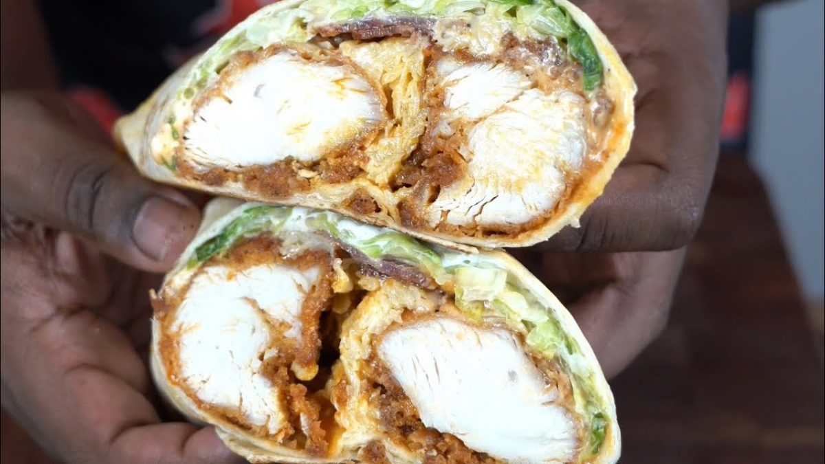 Buffalo Chicken Wrap #howto #recipe #shorts