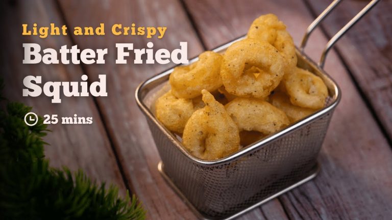 Light and Crispy Batter Fried Squid | Batter Fried Squid | Squid Recipes | Cookd