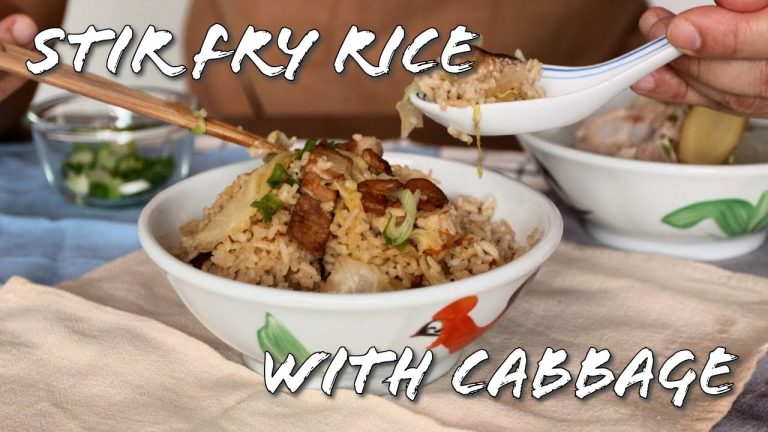 Stir Fry Rice With Cabbage