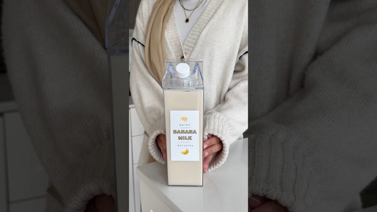 banana flavored milk is so good in coffee 🥛🍌☕️ #recipe