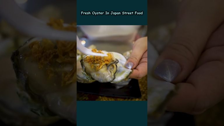 Fresh Oyster In Japan Street Food #cooking  #japan  #oysters  #seafoodrecipes #shorts