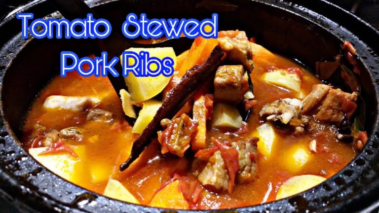 Tomato Stewed Pork Ribs/Chinese recipes