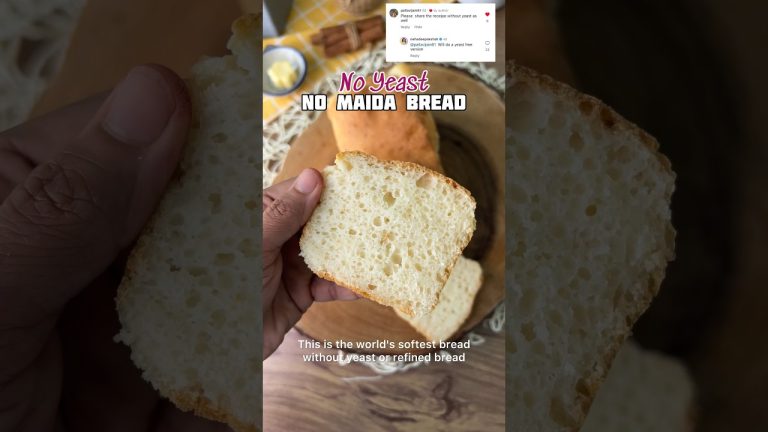 No yeast no maida bread !!!! This bread is also Jain friendly. Kaisa Laga. Ingredients pinned