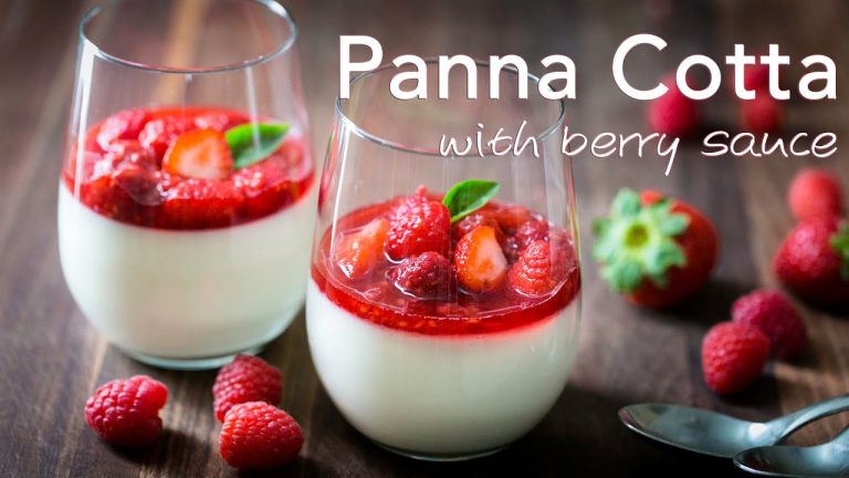 Dessert: Panna Cotta with Berry Topping – Natashas Kitchen