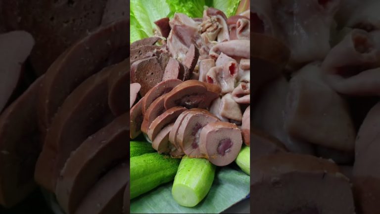 គ្រឿងក្នុងជ្រូកទឹកត្រីកោះកុង – Koh Kong Pork Sauce,  #cooking #viral #asmr #family #food