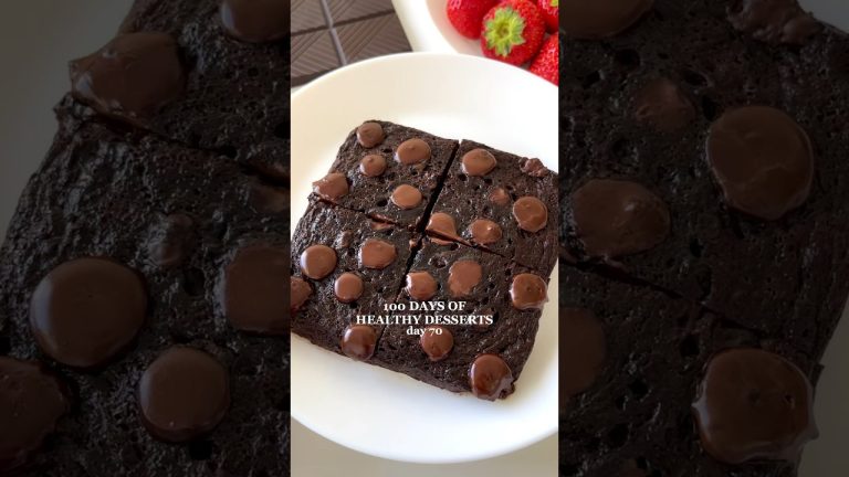 Healthy Dessert Recipe: Healthy Brownies in 2 MINUTES🤩 #healthydessert #easyrecipe