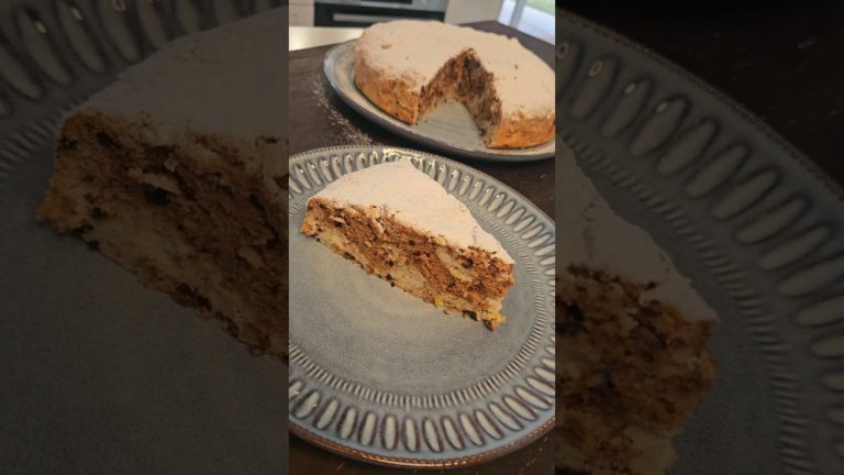 Almond Marble Cake – watch full video below  😘 #baking #desserts #cakes