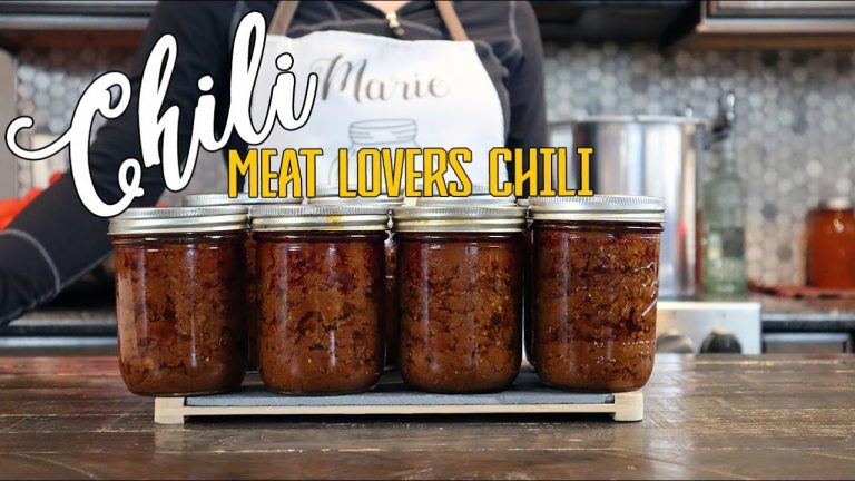 Meat Lovers Chili Canning Recipe | Pressure Canning Ground Beef Chili