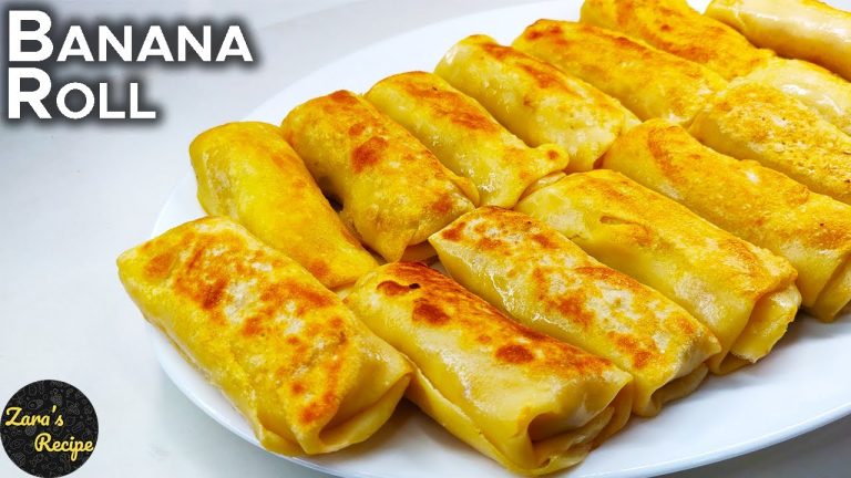 Banana Roll Recipe | Simple, Tasty Banana Roll | Delicious evening snack recipe | Sweet Banana Snack