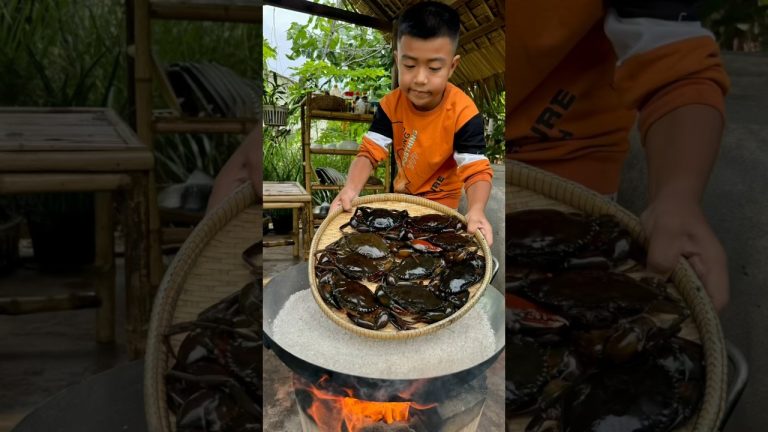 Rock salt cook Mud crabs 🦀