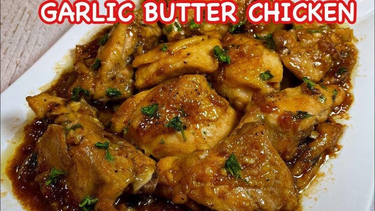 GARLIC BUTTER CHICKEN | CREAMY GARLIC BUTTER CHICKEN in OYSTER SAUCE | PINOY SIMPLE COOKING