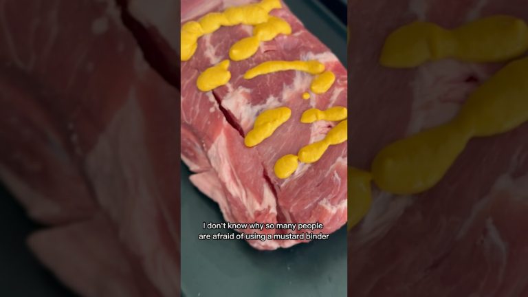 Mmm… Mustard Binder on Smoked Pork Butt | Follow SipBiteGo