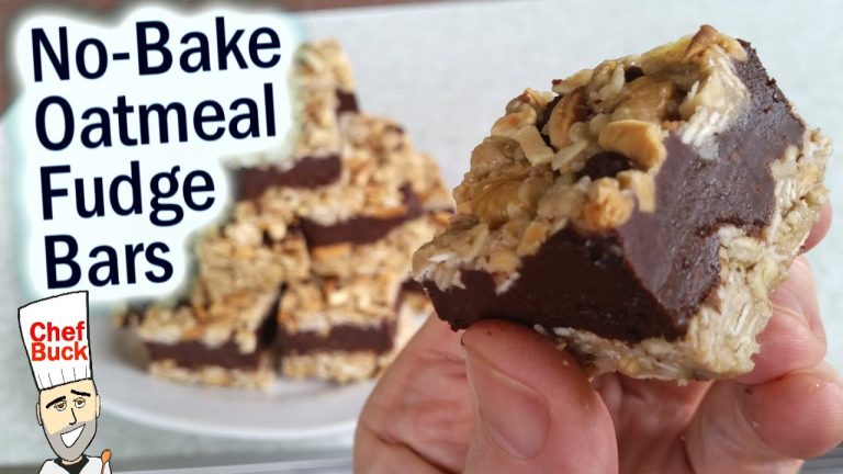 Oatmeal Fudge Squares – No Bake Dessert Recipe