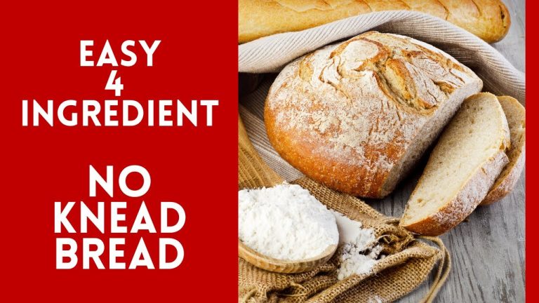 How To Make Easy Bread From Scratch – Easiest 4 Ingredient Bread Recipe Ever!