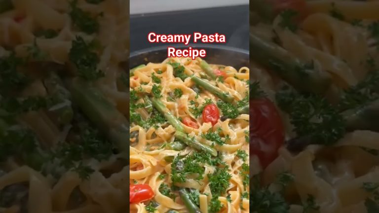 Creamy Pasta Recipe. #foodshorts #food #recipe #pasta #viralshort