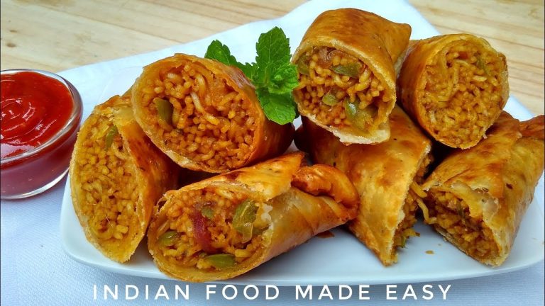 Maggi Spring Roll Recipe in Hindi by Indian Food Made Easy