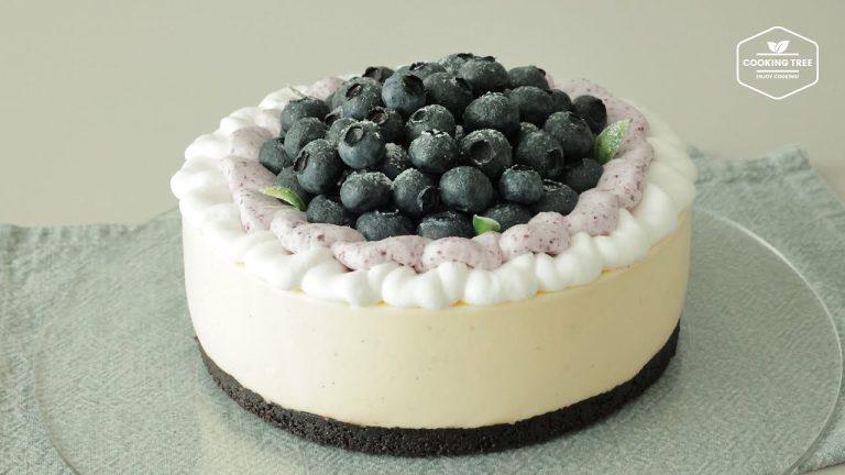 블루베리 커스터드 치즈케이크 만들기 : Blueberry Custard Cheesecake Recipe | Cooking tree